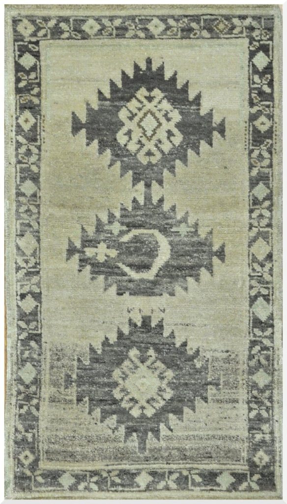 2′ x 3′ Beige Fine Hand-Knotted Turkish Anatolian Rug – Prayer Wool