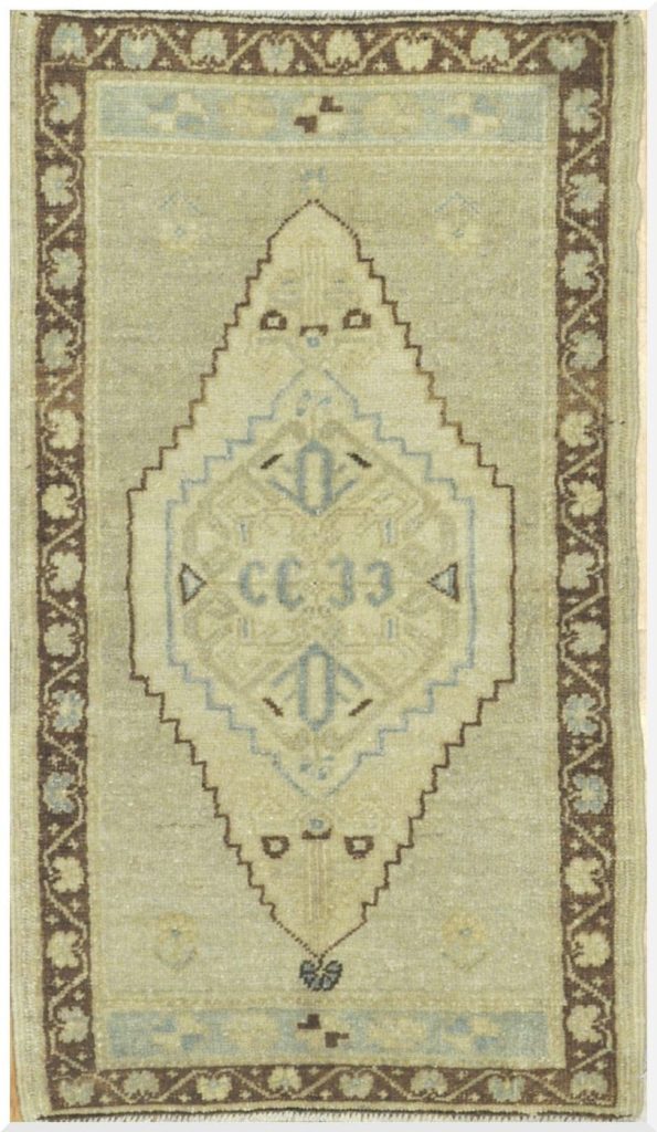 2′ x 3′ Beige Fine Hand-Knotted Turkish Anatolian Rug – Prayer Wool