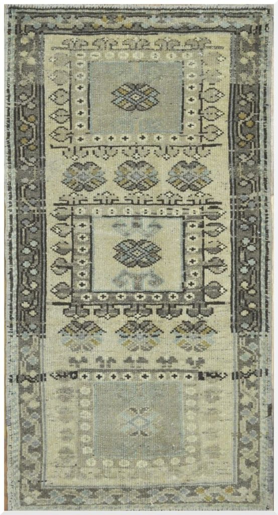 2′ x 3′ Beige Fine Hand-Knotted Turkish Anatolian Rug – Prayer Wool