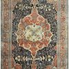 12′ x 19′ Red Fine Hand-Knotted Persian Sarouk Farahan Rug – Traditional Wool