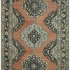 5′ x 13′ Vintage Turkish Anatolian Rug – Terracotta