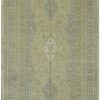 6′ x 12′ Turkish Ivory Blue Vintage Rug Transitional Wool