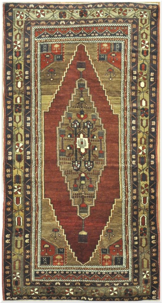 5’x10′ Turkish Oushak Red Vintage Rug Traditional Wool