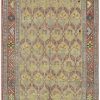 5′ x 11′ Turkish Oushak Sage All-Over Pattern Rug – Vintage Hand-Knotted Wool