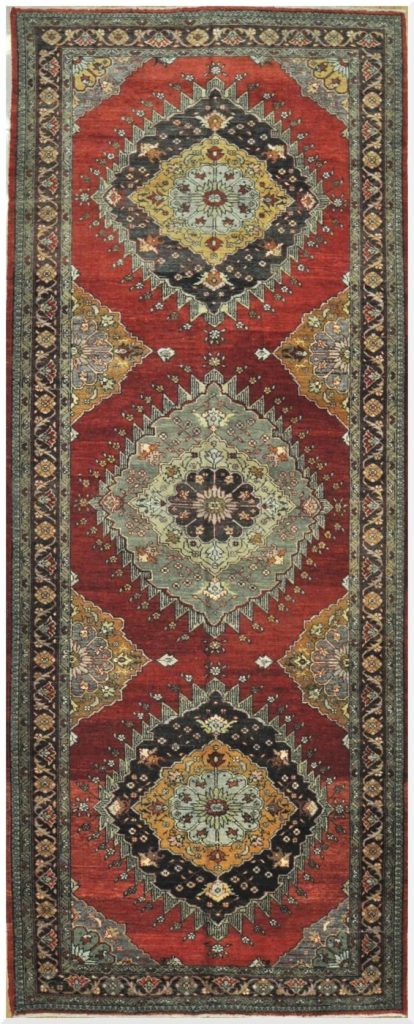 5′ x 14′ Turkish Oushak Red Vintage Rug Traditional Wool 5′ x 14′ Turkish Oushak Red Vintage Rug Traditional Wool