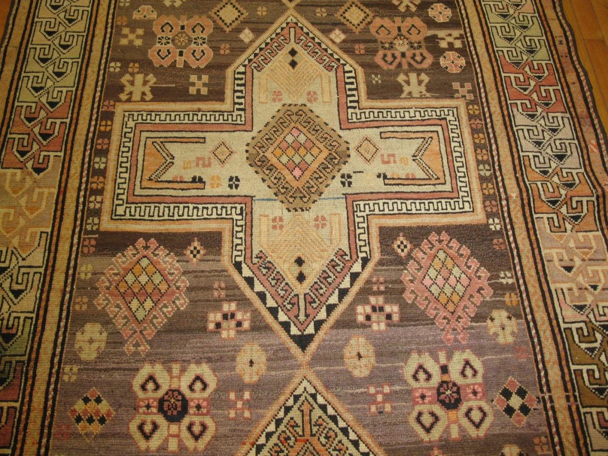 4′ x 16′ Caucasian Kazak Runner – Antique Hand-Knotted Wool - 2 4′ x 16′ Caucasian Kazak Runner – Antique Hand-Knotted Wool