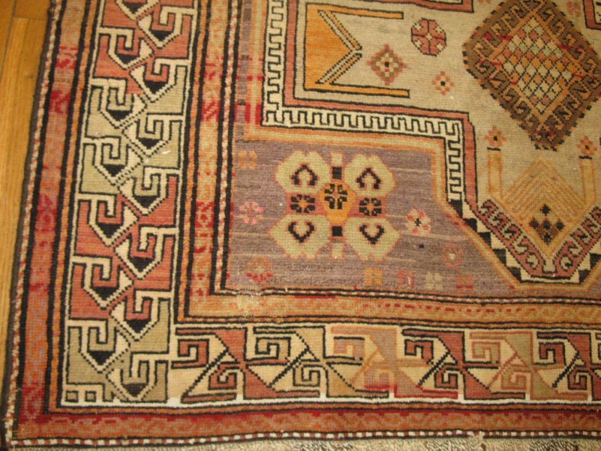 4′ x 16′ Caucasian Kazak Runner – Antique Hand-Knotted Wool - 3 4′ x 16′ Caucasian Kazak Runner – Antique Hand-Knotted Wool