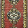 5′ x 12′ Turkish Oushak Rust Charcoal Triple Medallion Runner – Vintage Hand-Knotted Wool