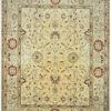 12′ x 16′ Beige Fine Hand-Knotted Pakistani Sultanabad Rug – Traditional Wool