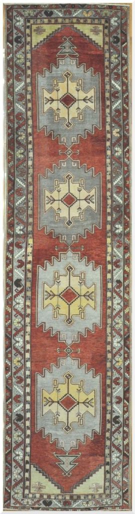 5′ x 18′ Turkish Oushak Rust Ivory Medallion Runner – Vintage Hand-Knotted Wool 5′ x 18′ Turkish Oushak Rust Ivory Medallion Runner – Vintage Hand-Knotted Wool