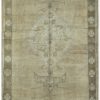 4′ x 12′ Beige Fine Hand-Knotted Turkish Oushak Rug – Transitional Wool