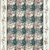 10′ x 14′ Large Handmade China Needlepoint Rug – Floral Design, Handcrafted Wool Needlework
