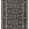 2′ x 19′ India Herati Design Charcoal Traditional Runner Rug – Hand-Knotted Wool