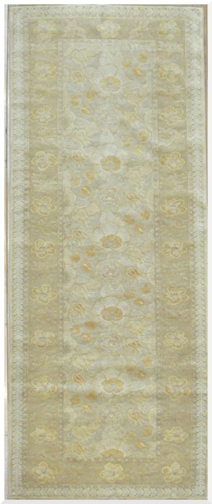 3′ x 7′ Turkish Karabaq Ivory Handmade Hall Runner Rug – Ivory