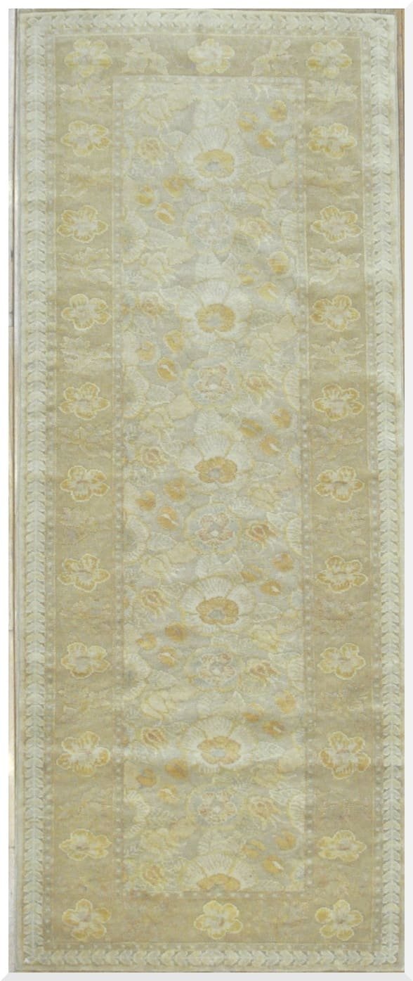 3′ x 7′ Turkish Karabaq Ivory Handmade Hall Runner Rug – Ivory 3′ x 7′ Turkish Karabaq Ivory Handmade Hall Runner Rug – Ivory