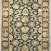 6′ x 12′ Indian Sultanabad Design Black Red Oriental Rug Traditional Wool