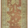 3′ x 18′ Beige Fine Hand-Knotted Turkish Oushak Runner – Transitional Wool