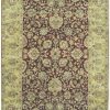 6′ x 9′ Indian Handmade Olive Green Oriental Rug – Hand-Knotted Wool