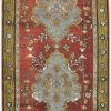 5′ x 12′ Turkish Red Vintage Runner Rug – Traditional Hand-Knotted Wool