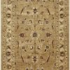 5′ x 8′ Afghan Handmade Sultanabad Design Oriental Rug – Beige