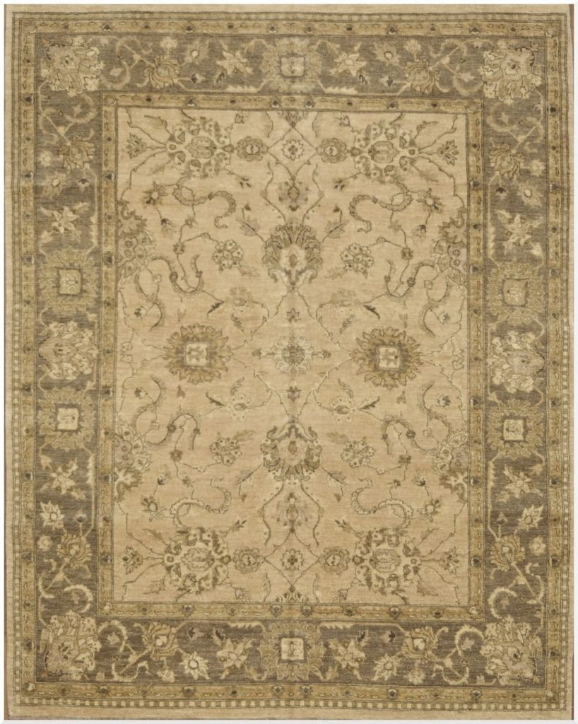 8′ x 10′ Pakistani Beige New Oriental Rug Transitional Wool