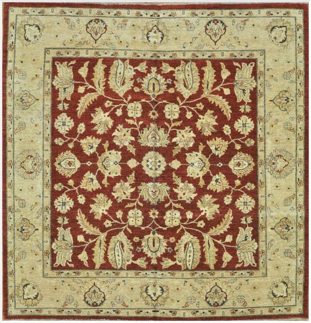 8′ x 9′ Pakistani Red New Oriental Rug Transitional Wool