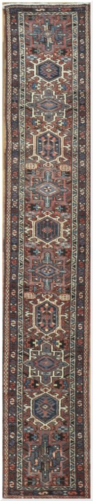 2′ x 11′ Red Vintage Persian Karajeh Runner – Hand Knotted
