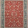 9′ x 13′ Pakistani Kashan Design Rug – Red & Navy Traditional Hand-Knotted Wool 9′ x 13′ Pakistani Kashan Design Rug – Red & Navy Traditional Hand-Knotted Wool