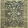 9′ x 12′ Handmade India Oriental Rug – Black & Burgundy