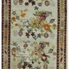 3′ x 10′ Ivory Fine Hand-Knotted Turkish Vintage Rug – Transitional Wool