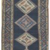 3′ x 14′ Navy Fine Hand-Knotted Caucasian Tribal Runner – Traditional Wool