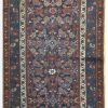 4′ x 16′ Persian Navy Runner Malayer Rug – Traditional Hand-Knotted Wool