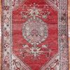 4′ x 5′ Multi Fine Hand-Knotted Turkish Oushak Rug – Traditional Wool