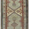 3′ x 12′ Red Fine Hand-Knotted Caucasian Kazak Rug – Tribal Wool