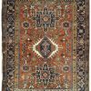 5′ x 6′ Red Fine Hand-Knotted Persian Karajeh Rug – Traditional Wool