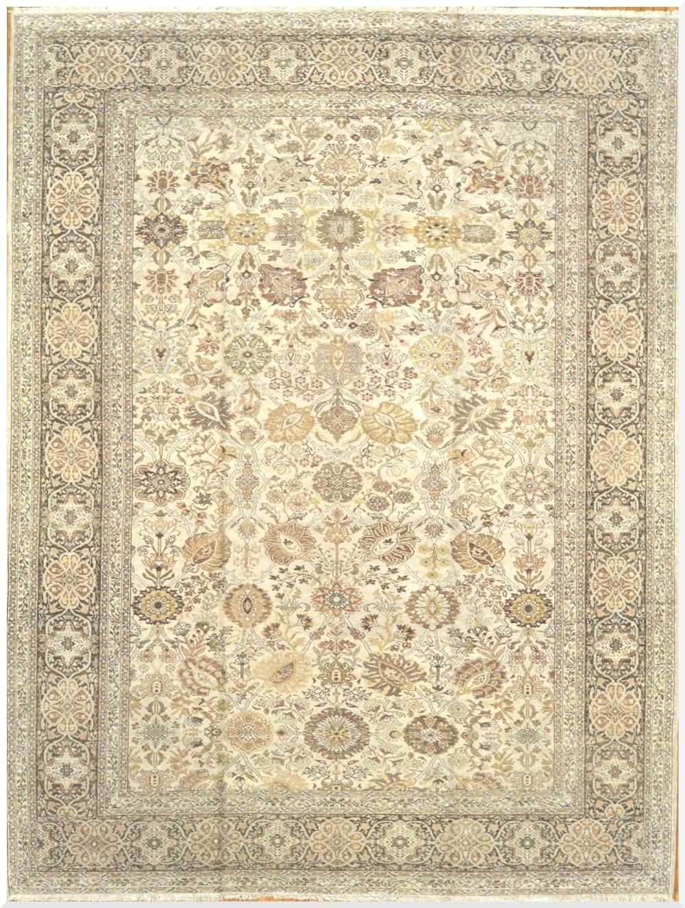 10′ x 13′ Turkish Sivas Tabriz Design Rug – Vintage Hand-Knotted Wool