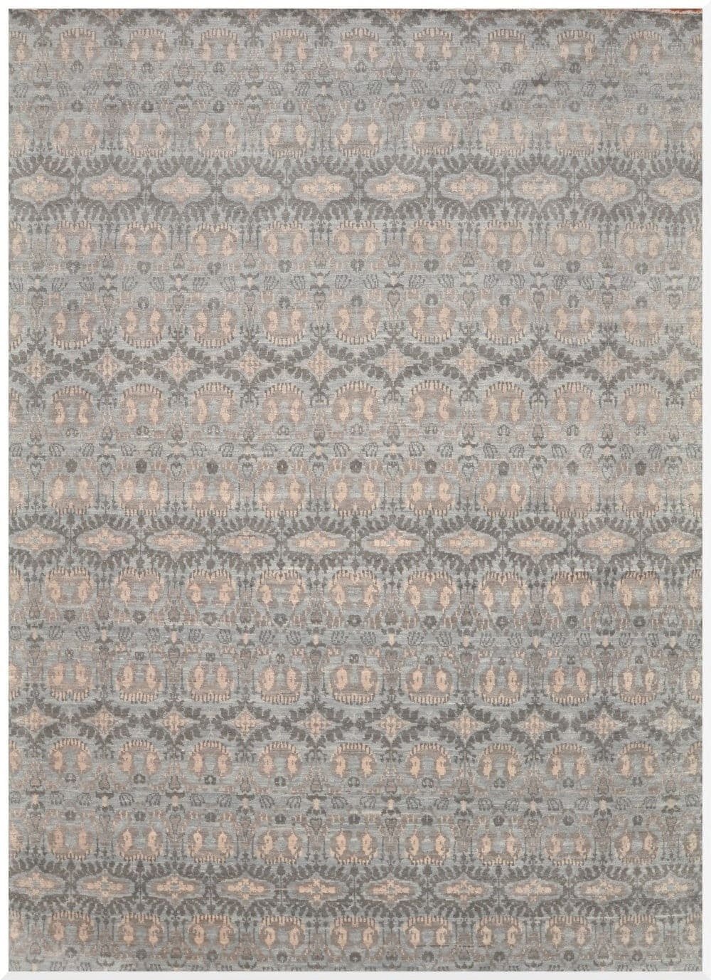 10′ x 14′ Indian Patterned Rug Contemporary Wool