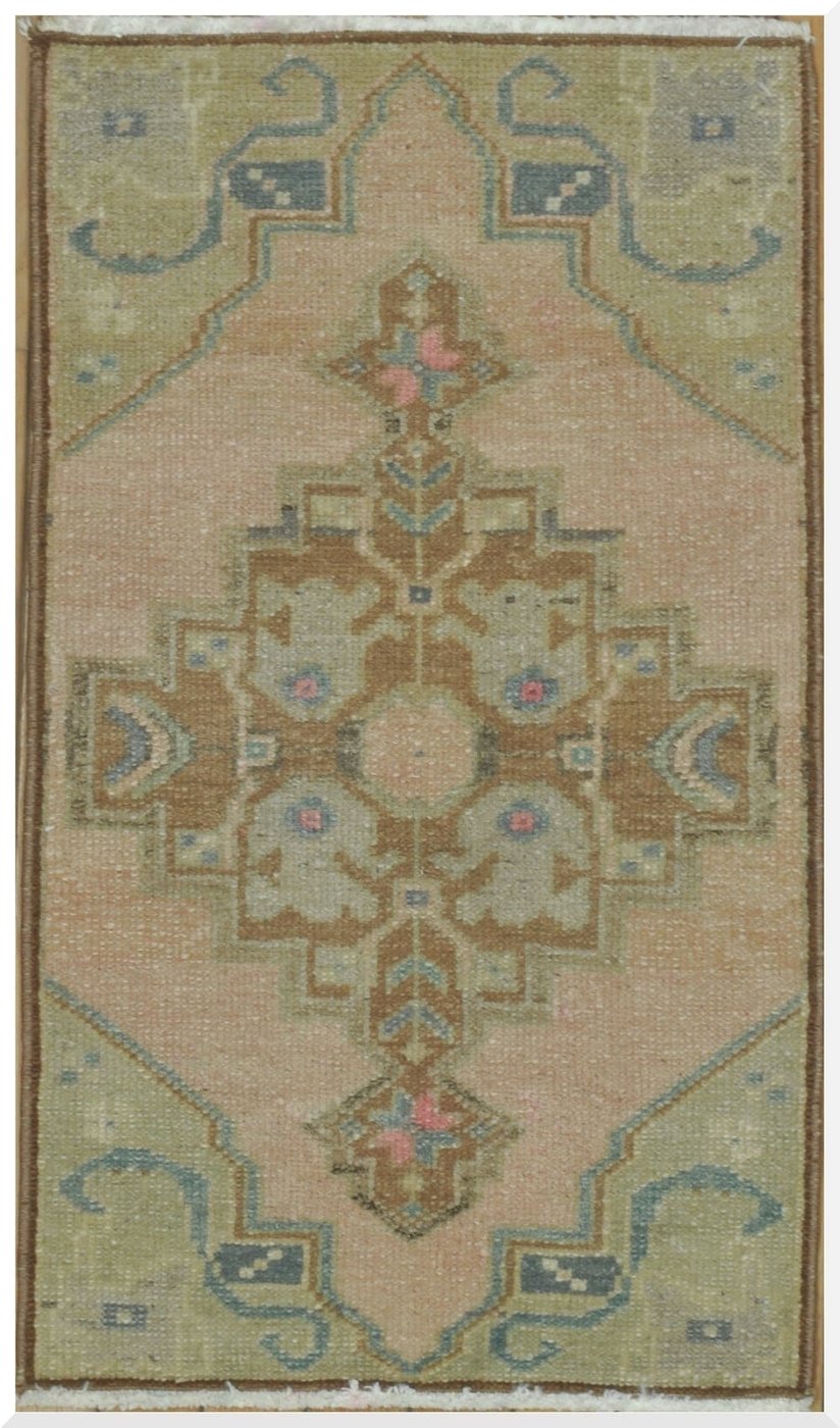 2′ x 3′ Turkish Beige Runner Rug Transitional Wool