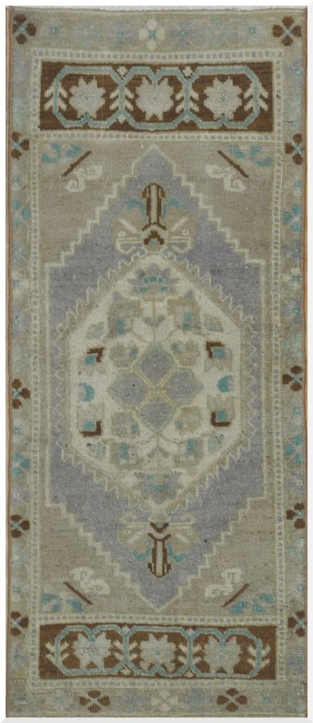 2′ x 4′ Turkish Ivory Runner Rug Transitional Wool