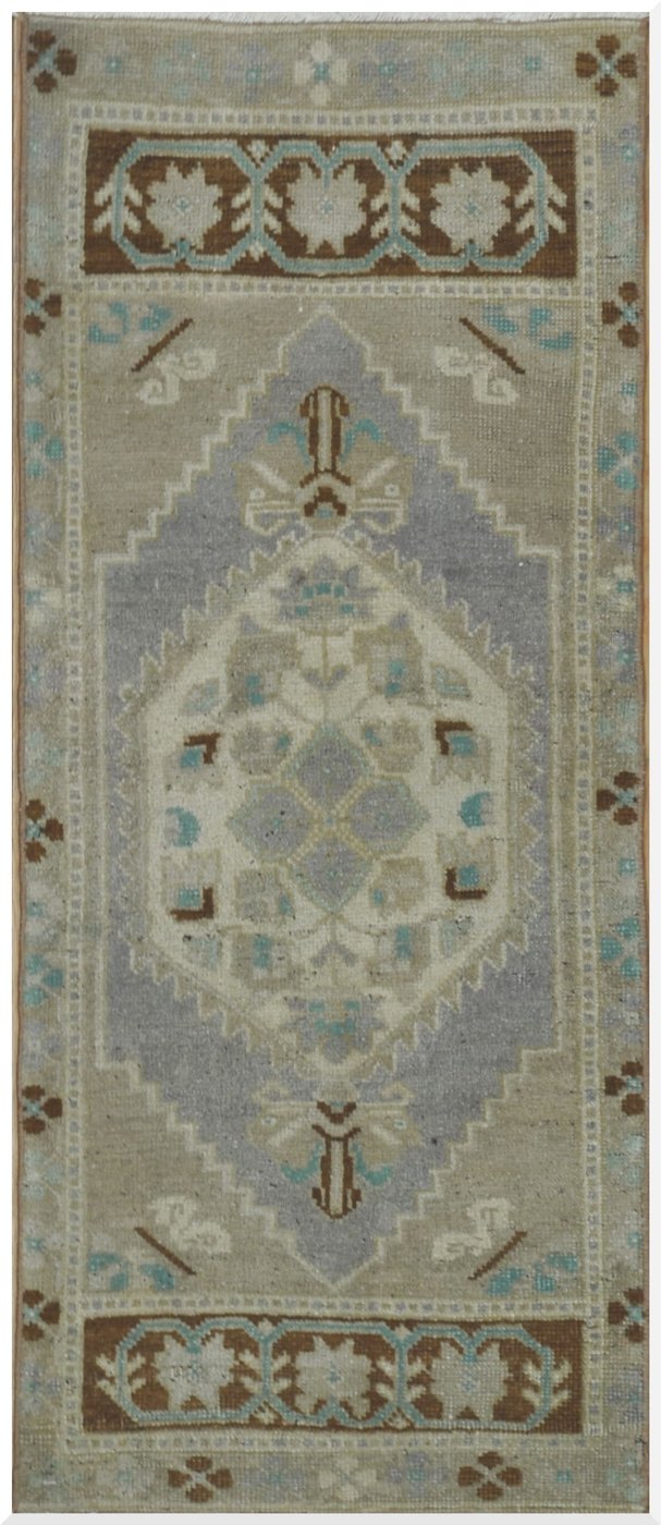 2′ x 4′ Turkish Ivory Runner Rug Transitional Wool