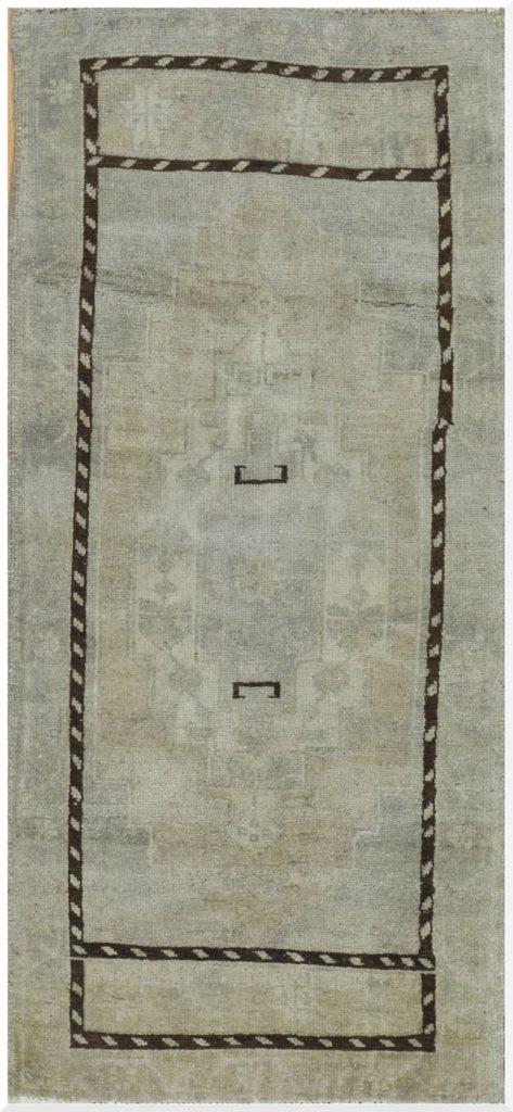 2′ x 4′ Turkish Ivory Runner Rug Transitional Wool