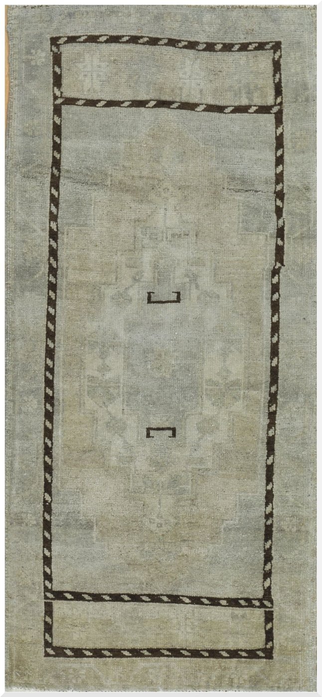 2′ x 4′ Turkish Ivory Runner Rug Transitional Wool