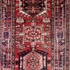 4′ x 15′ Red Fine Hand-Knotted Persian Heriz Runner – Traditional Wool