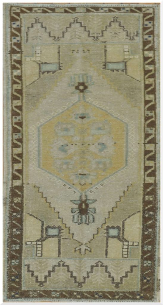 2′ x 3′ Turkish Beige Rug Transitional Wool