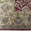 6′ x 9′ Indian Handmade Olive Green Oriental Rug – Hand-Knotted Wool