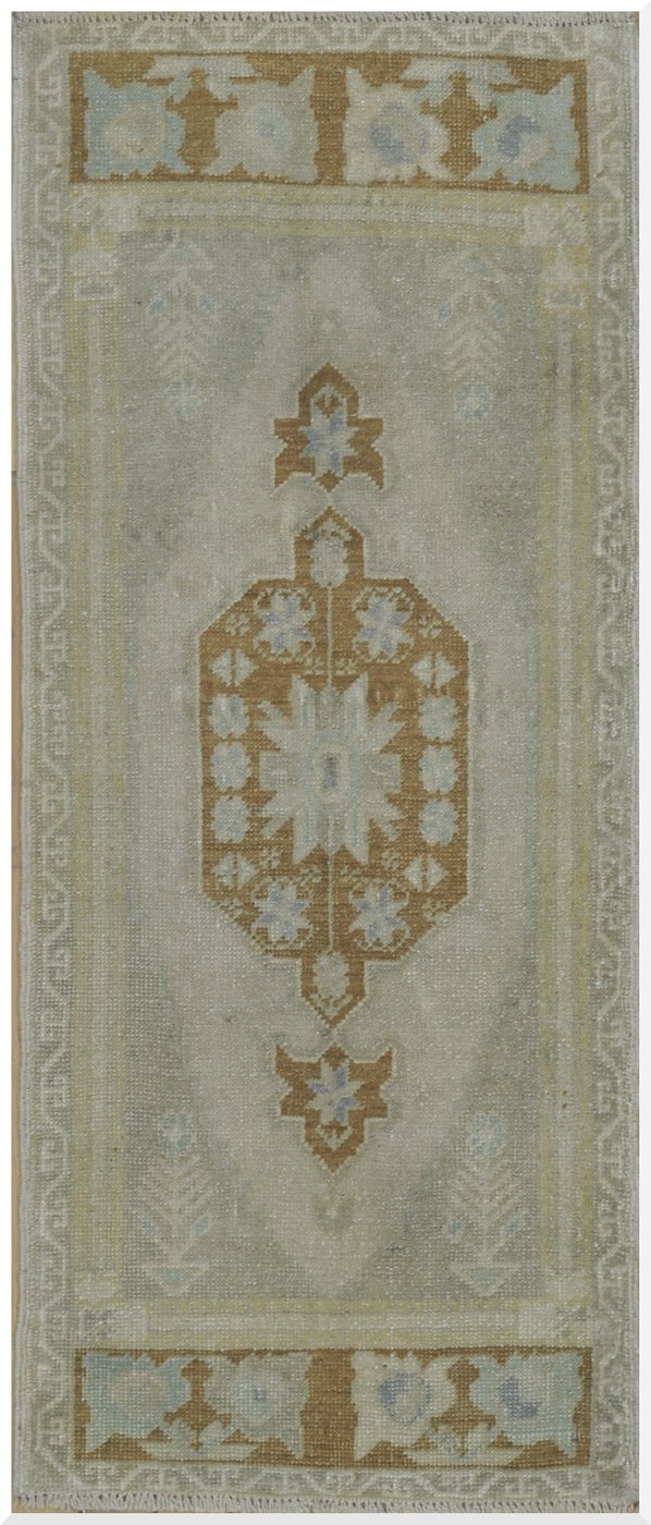 2′ x 4′ Turkish Ivory Runner Rug Transitional Wool