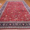 11′ x 16′ Red Fine Hand-Knotted Chinese Kashan Design Rug – Traditional Wool