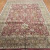8′ x 10′ Green Fine Hand-Knotted Indian Oriental Rug – Traditional Wool