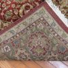 8′ x 10′ Green Fine Hand-Knotted Indian Oriental Rug – Traditional Wool