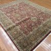 8′ x 10′ Green Fine Hand-Knotted Indian Oriental Rug – Traditional Wool